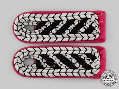 German Fire Protection Police Meister Type II Shoulder Boards Obverse