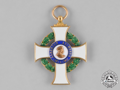 Albert Order, Type II, Civil Division, I Class Knight (in gold) Obverse