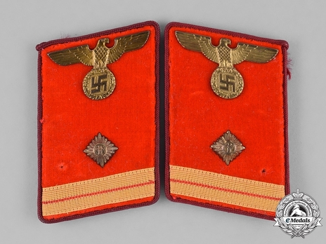 NSDAP Haupt-Arbeitsleiter Type IV Gau Level Collar Tabs Obverse
