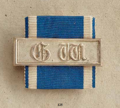 Long Service Bar in Silver, II Class for 15 Years Obverse