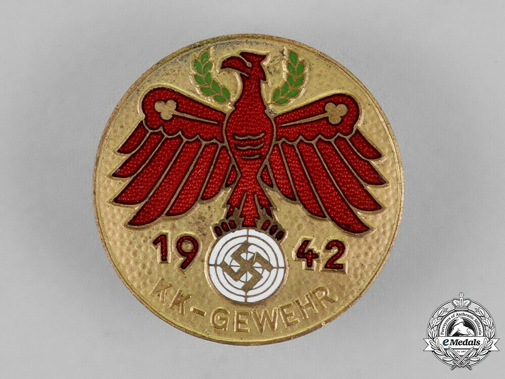 Tyrolean+marksmanship+gau+achievement+badge%2c+type+v%2c+in+gold+1