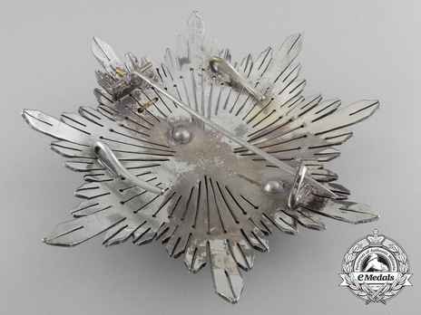 2nd Class Breast Star (white distinction pension) Reverse