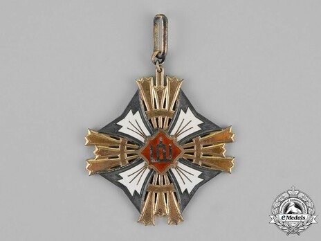 Order of Gediminas, Type I, II Class Cross Obverse