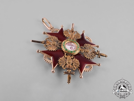 Type II, Military Division, I Class Badge (with swords, in gold)