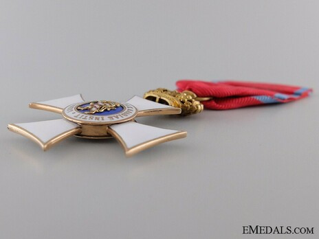 Order of Philip the Magnanimous, Type II, I Class Knight's Cross (with crown, in gold) Reverse