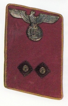 NSDAP Bereitschaftsleiter Type IV Reich Level Collar Tabs Obverse