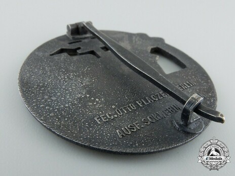 Blockade Runner Badge, by C. Schwerin (in zinc) Reverse