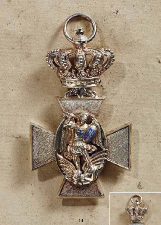 Royal+order+of+merit+of+st+michael%2c+merit+cross%2c+with+crown%2c+obv+