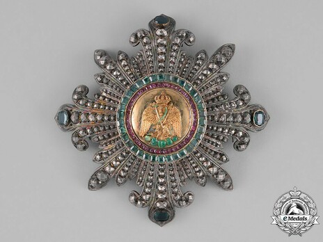 Grand Cross Breast Star by Halley Emeralds and Rubies, Obverse