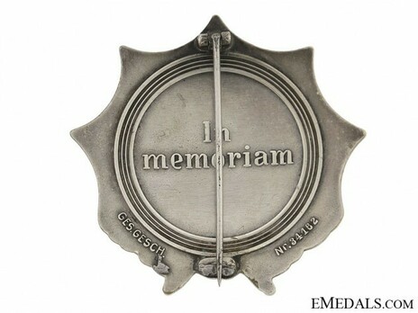 Colonial Award (Lion Order), I Class (in tombac) Reverse