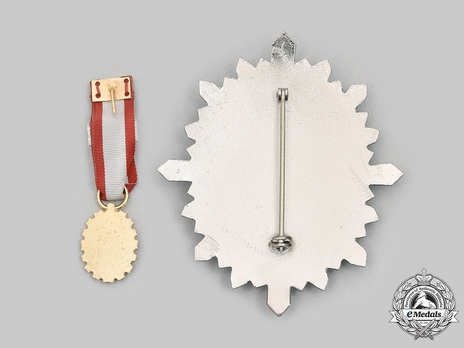 Order of Diego de Lozada, II Class Breast Star Reverse