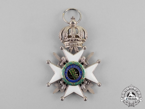 House Order of Saxe-Ernestine, Type II, Military Division, II Class Knight Reverse