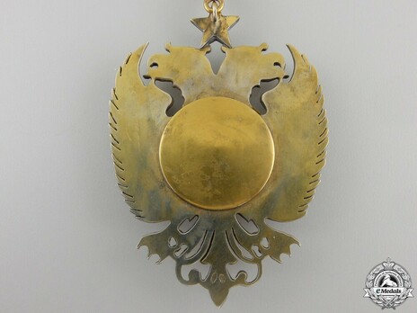 Order of Skanderbeg, Type II, Grand Officer's Cross Reverse