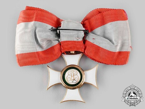 Order of St. Elisabeth, Ladies of Honour Cross Reverse