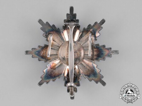 Order of the Star of Karageorg, Military Division, I Class Breast Star Reverse