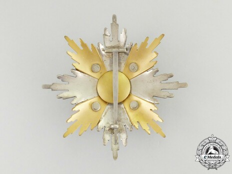 Order of Military Merit, Grand Cross Breast Star Reverse