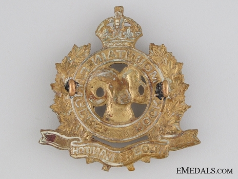 Rocky Mountain Rangers Other Ranks Cap Badge Reverse