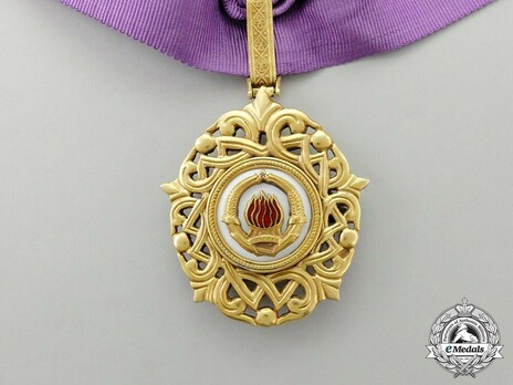 Order of the Grand Star of Yugoslavia, Type II, II Class Badge Reverse
