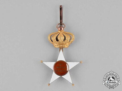 Order of the Colonial Star of Italy, Commander Cross Reverse