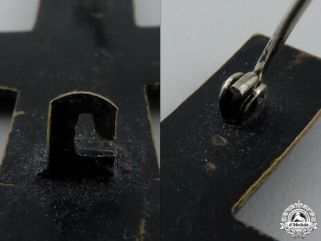 Baltic Cross (pinback version) Reverse Detail