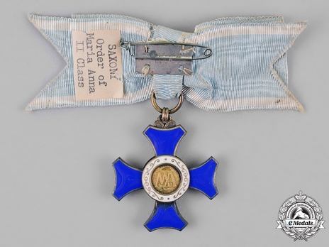 Order of Maria Anna, II Class Cross Reverse