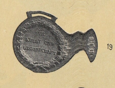 Decoration for Art and Science, Type V, Gold Medal Reverse