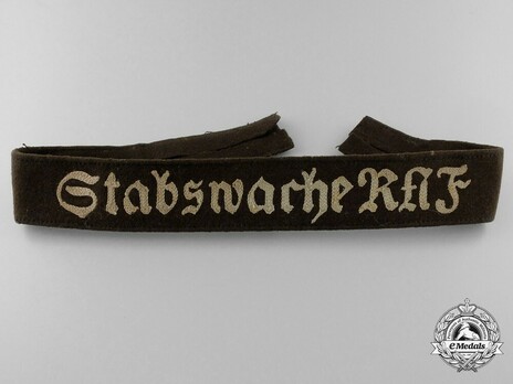 RAD Stabswache RAF Sleeveband Obverse