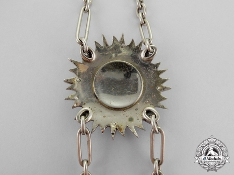  Order of the Supreme Sun (Nishan-i-Almar), Type II, I Class Collar Reverse Detail