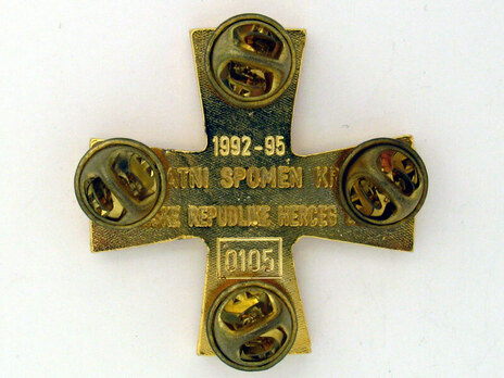Nickel Gilt Cross Reverse