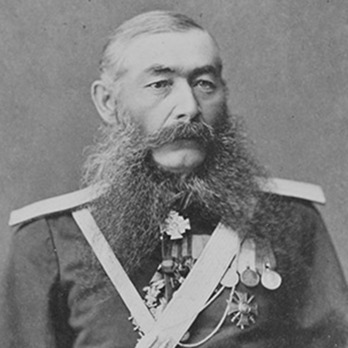 An unknown Russian soldier wearing the Order of St. Anne, III Class Cross