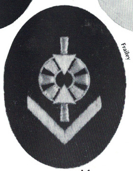 Kriegsmarine Weapons Control Foreman (Artillery/AA/Coastal) Insignia Type II Obverse
