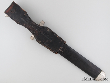 German Red Cross Enlisted Ranks Hewer (Unmarked) Reverse in Scabbard