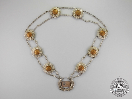  Order of the Supreme Sun (Nishan-i-Almar), Type II, I Class Collar Obverse