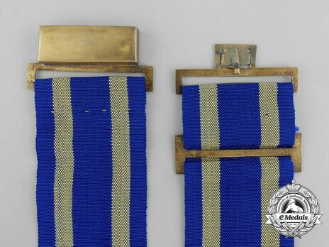 Order of the Double Dragon, Type II, II Class, I Grade Neck Badge (french-made) Ribbon
