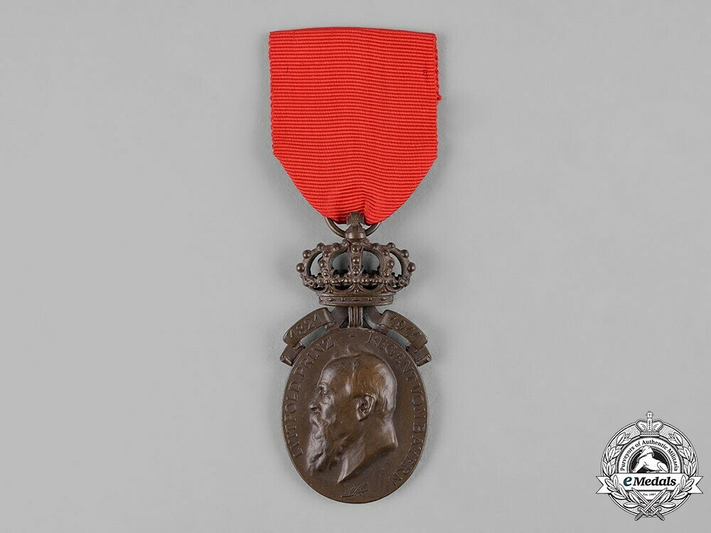 Prince+regent+luitpold+medal+with+crown+bronze%2c+1+