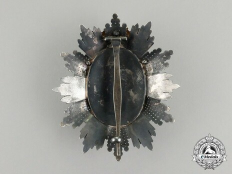 Order of Milos the Great, I Class Breast Star (with diamonds) Reverse