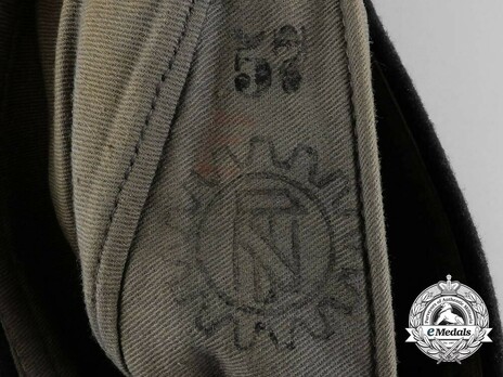 TeNo 1936 Pattern Enlisted Ranks Field Cap Stamp Detail