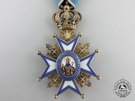 Order of Saint Sava, Type II, IV Class Obverse