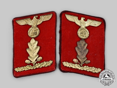 NSDAP Ober-Abschnittsleiter Type IV Gau Level Collar Tabs Obverse