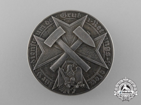 Mine Rescue Service Decoration, Type I Obverse