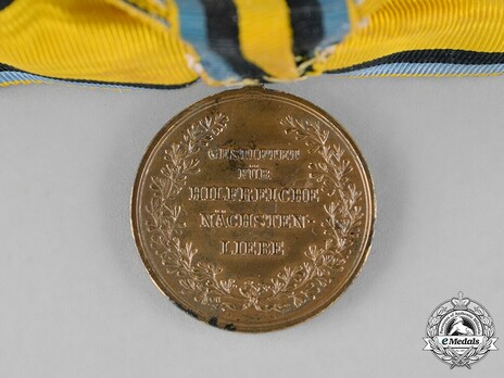 Crown Princess Carola Medal, Type III, in Bronze Reverse
