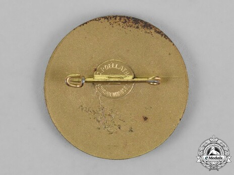 Tyrolean Marksmanship Gau Achievement Badge, Type V, for SMALL CALIBRE RIFLE Reverse