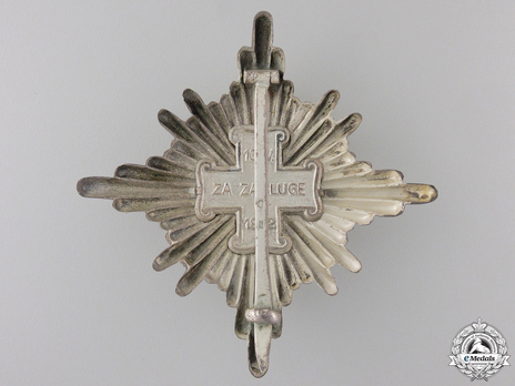 I Class Grand Officer Breast Star (for ladies) Reverse