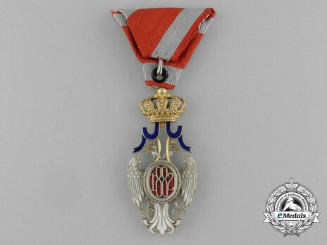 Order of the White Eagle, Type II, Civil Division, IV Class Reverse
