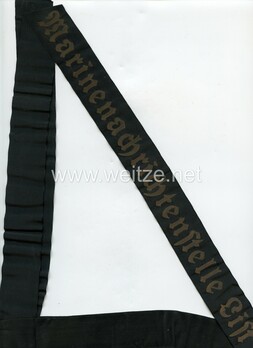 Kriegsmarine Nachrichtenstelle List Cap Tally Ribbon Obverse