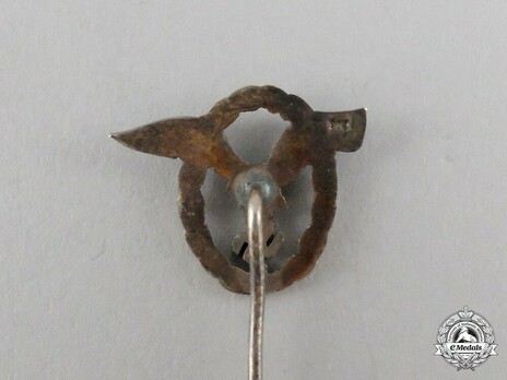 Miniature Combined Pilot/Observer Badge (2nd Model) Reverse