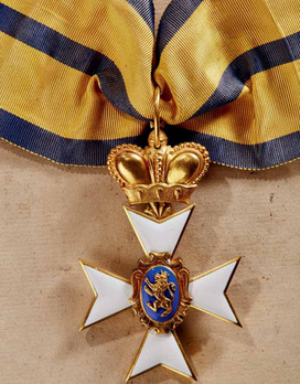 Schwarzburg Duchy Honour Cross, Civil Division, I Class Honour Cross (with crown, in gold) Reverse