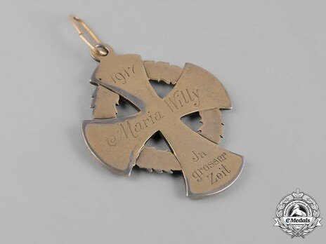 Service Cross for Nurses for 30 Service Year Reverse