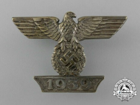 Clasp to the Iron Cross I Class, Type I, by C. E. Juncker (pinback) Obverse