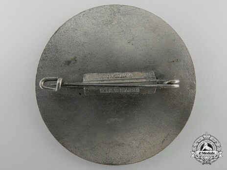 Tyrolean Marksmanship Gau Achievement Badge, Type III, in Silver Reverse
